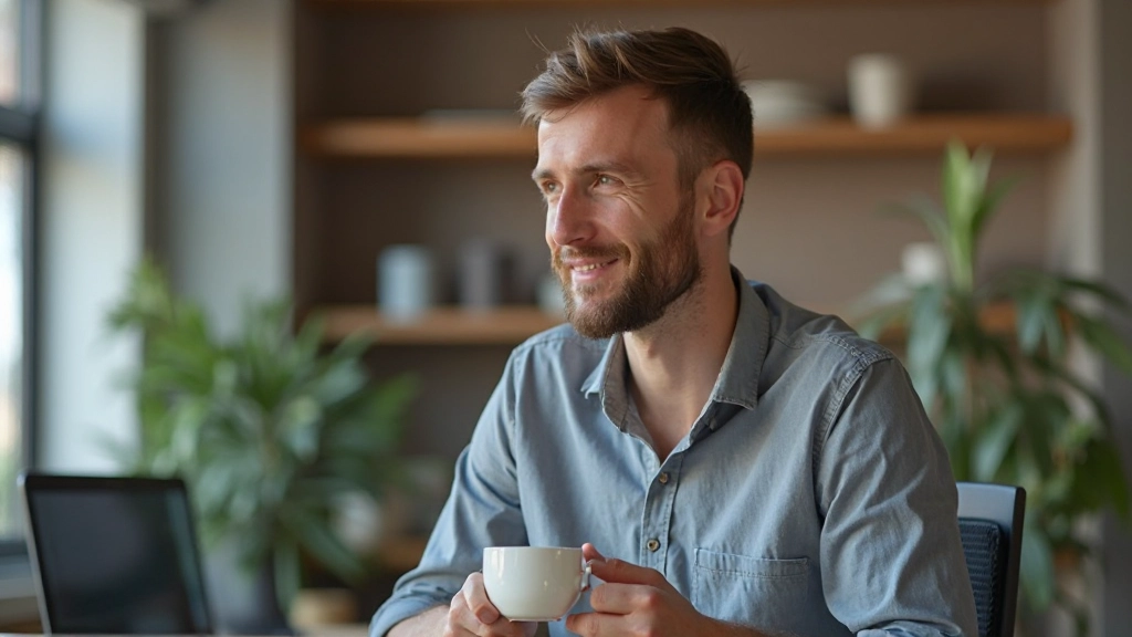 Persoon die pauzeerde neem en energiebronnen herstelt met mindfulness