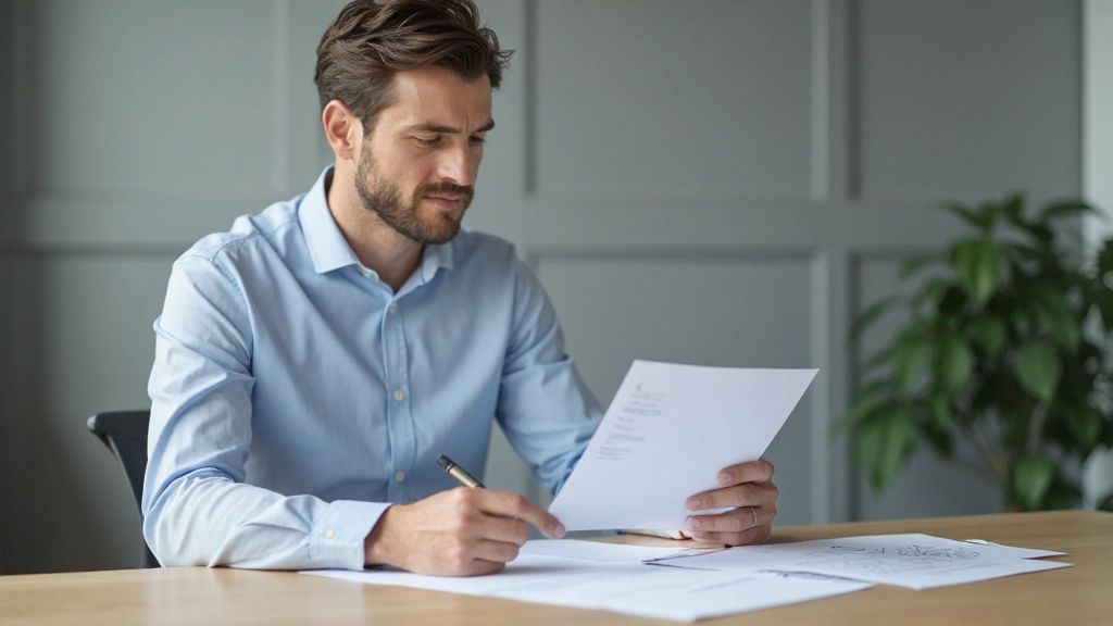 Zakelijke professioneel reviewt dagplanning met kleurgecodeerde prioriteitskaarten, werkbureauomgeving met organisatiehulpmiddelen