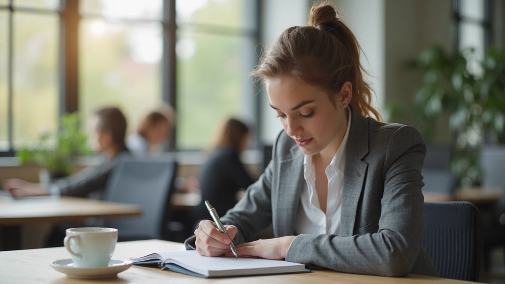 Dagplanner met mindfulness notities en stressreductie tracking