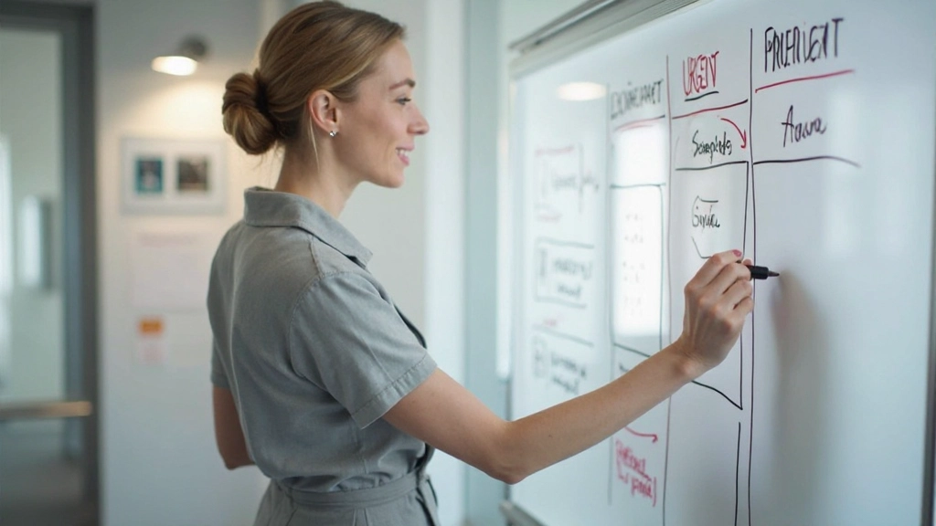 Prioriteitsmatrix met vier kwadranten voor taakbeheer en planning